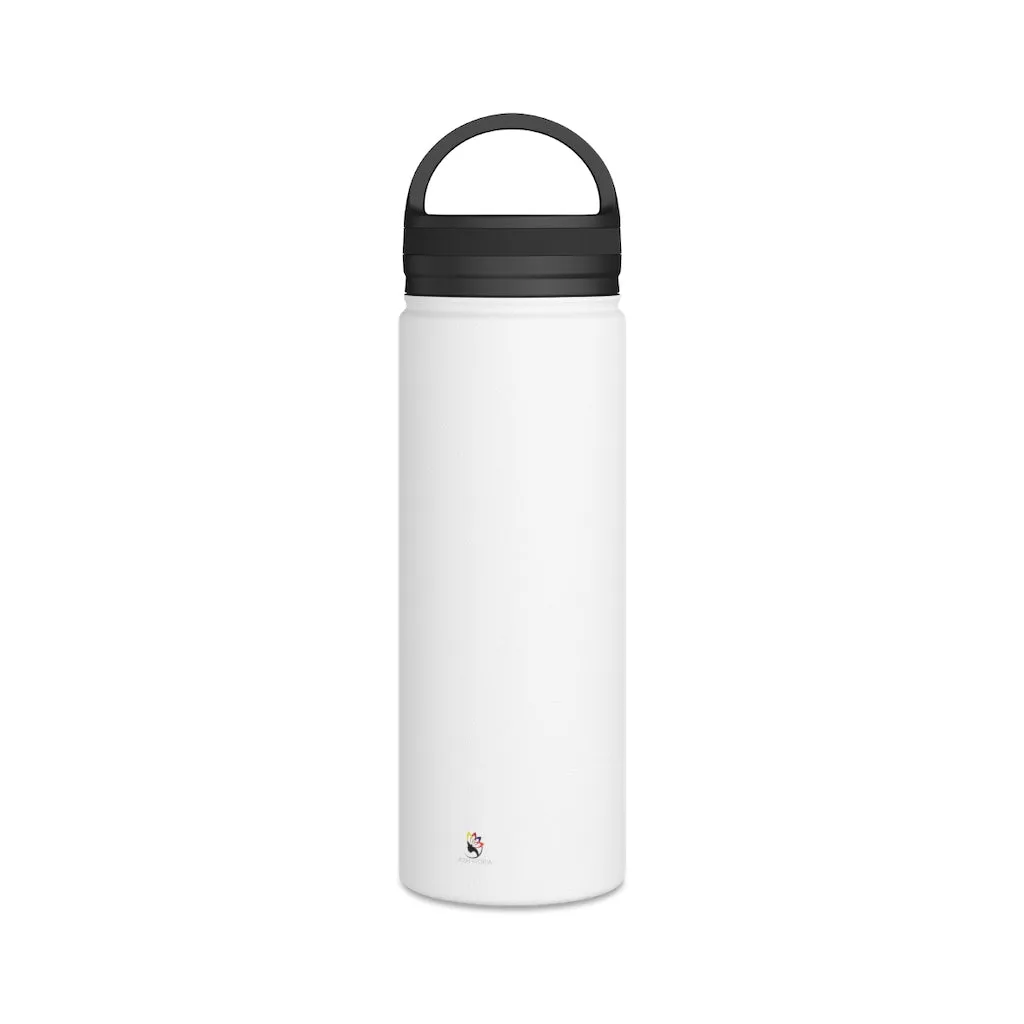 18oz. Stainless Steel Water Bottle, Handle Lid