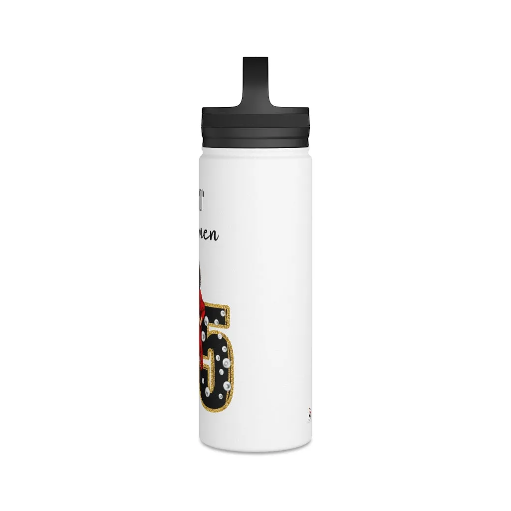 18oz. Stainless Steel Water Bottle, Handle Lid