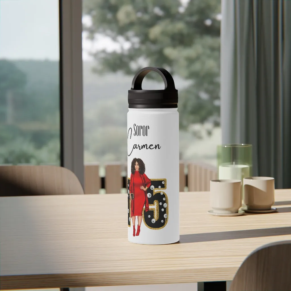 18oz. Stainless Steel Water Bottle, Handle Lid
