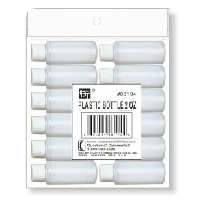 2 OZ PLASTIC SCREW BOTTLE (12PCS)