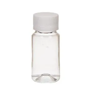30ml PVC Plastic Bottle Round Clear 10pack
