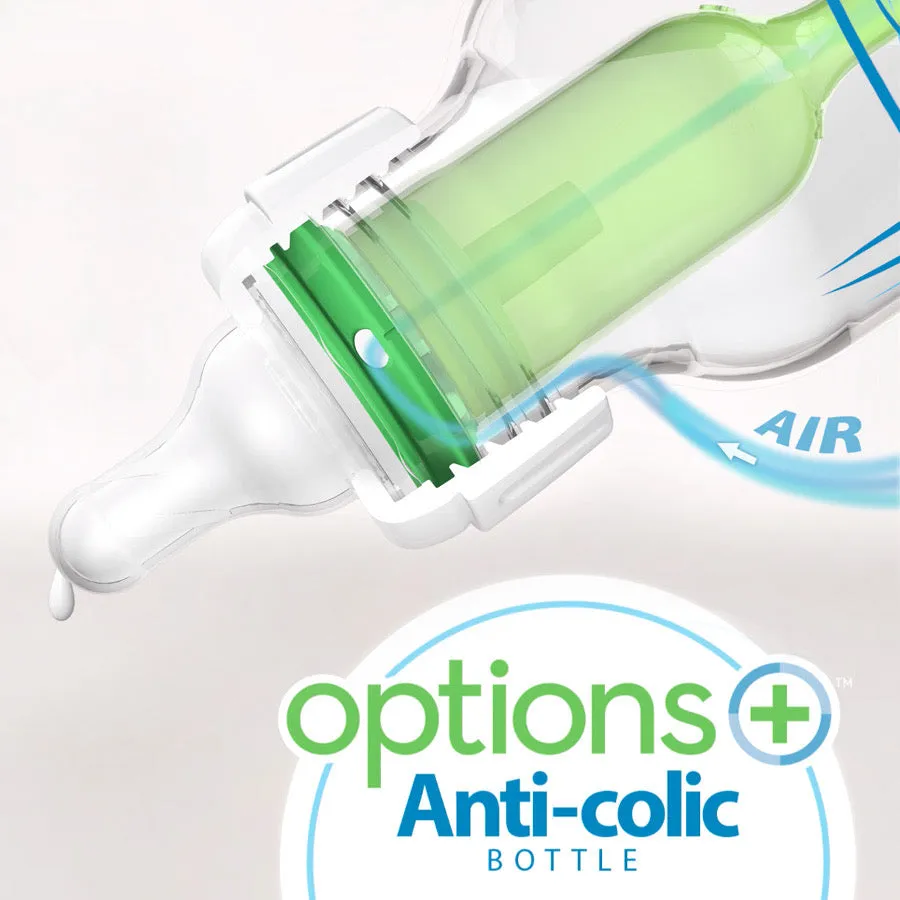 4 oz Plastic Anti-Colic Baby Bottle [1-Pack]