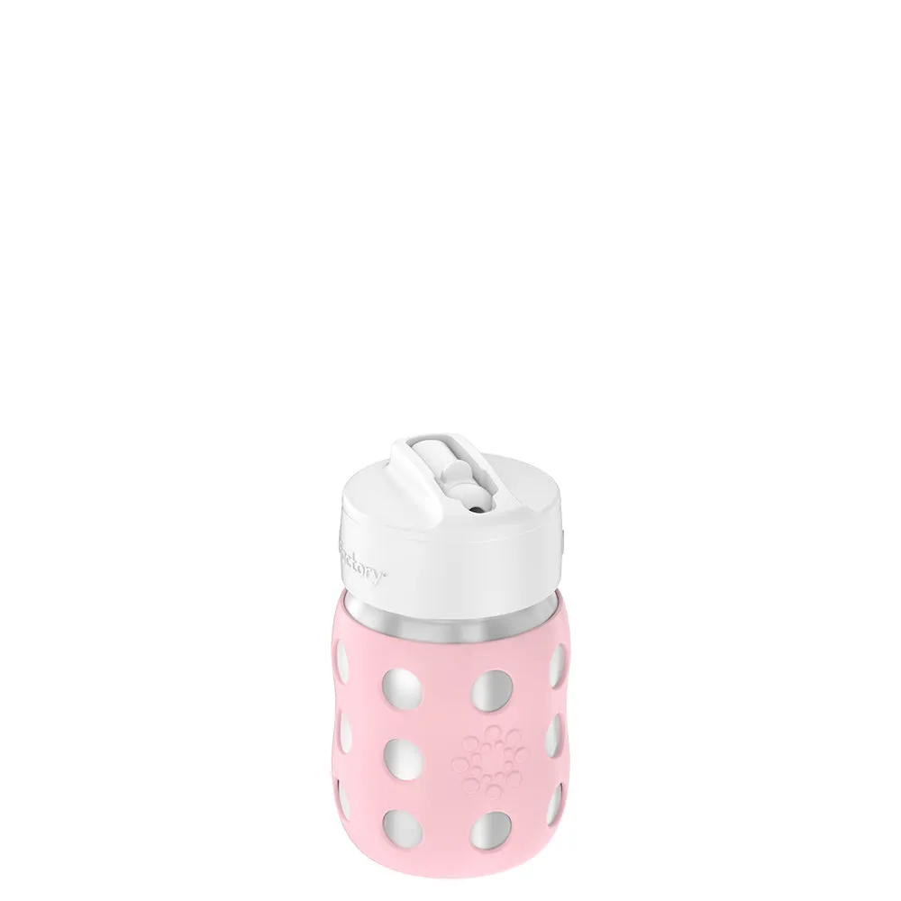 8oz Stainless Steel Baby Bottle Pivot Straw Cap