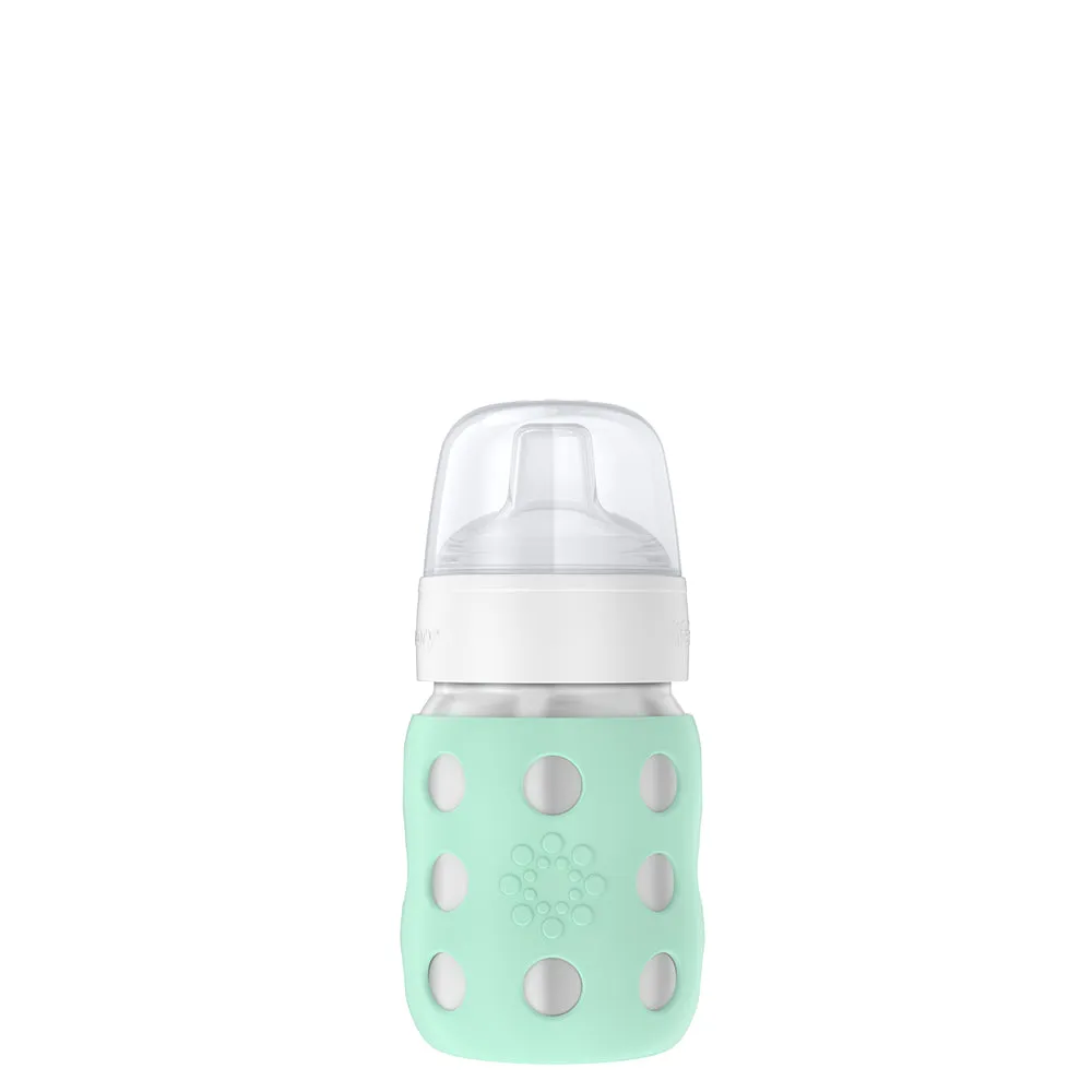 8oz Stainless Steel Baby Bottle Sippy Spout