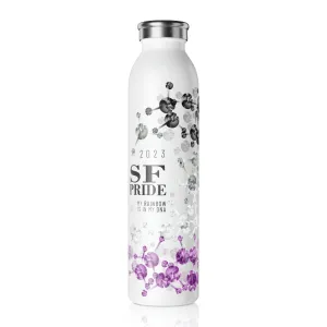 Asexual Flag 2023 Pride, Slim Water Bottle San Francisco Pride - My Rainbow is In My DNA