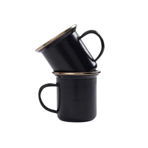 BAREBONES Enamel Espresso Cups 2PK