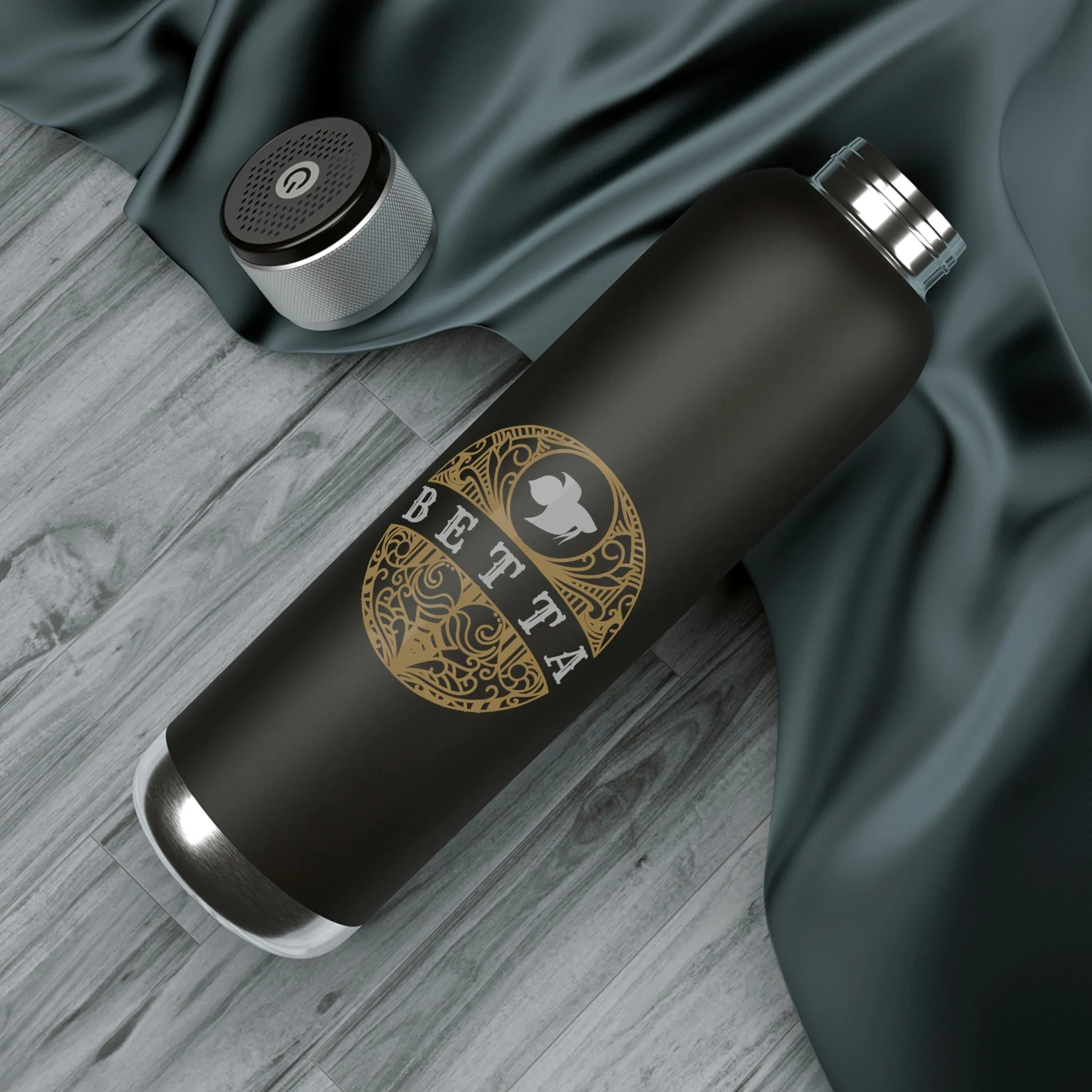 Betta Tattoo | Soundwave Copper Vacuum Audio Bottle 22oz