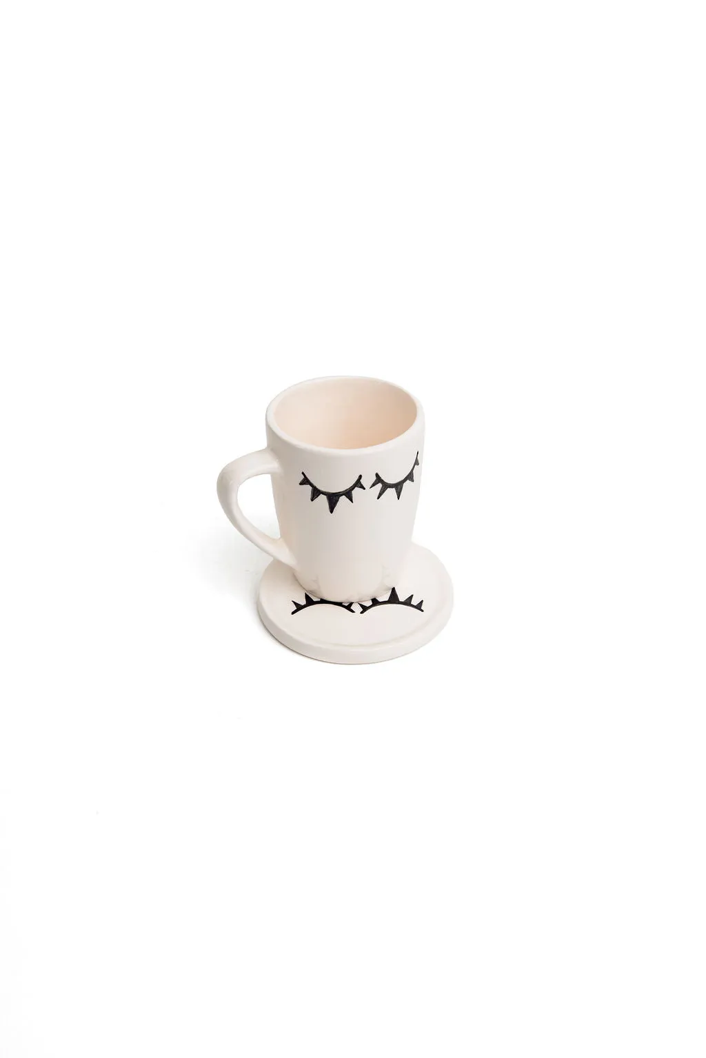 Black And White Madame Monsieur Mug And Saucer.