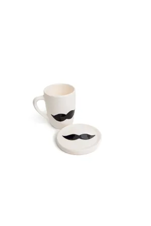 Black And White Madame Monsieur Mug And Saucer.