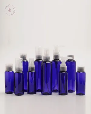 Blue Bottles w/ Clear Covers