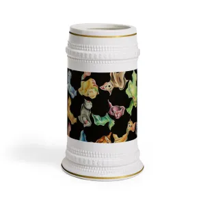 Cat Pattern Stein Mug