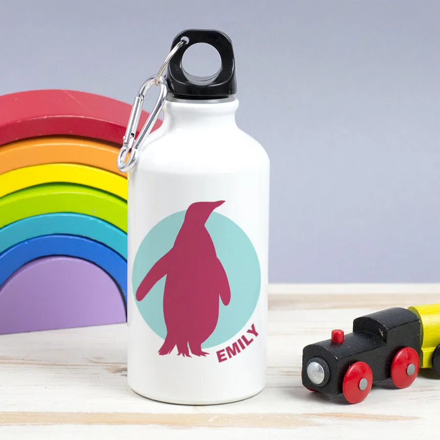 Children's Personalised Penguin Water Bottle