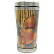 Composite of a Woman Travel Mug
