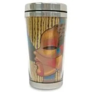 Composite of a Woman Travel Mug