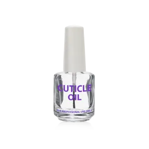 Cre8tion Empty Glass CLEAR Bottle, Cuticle Oil, 0.5oz, 26081 (PK: 288 pcs/case)