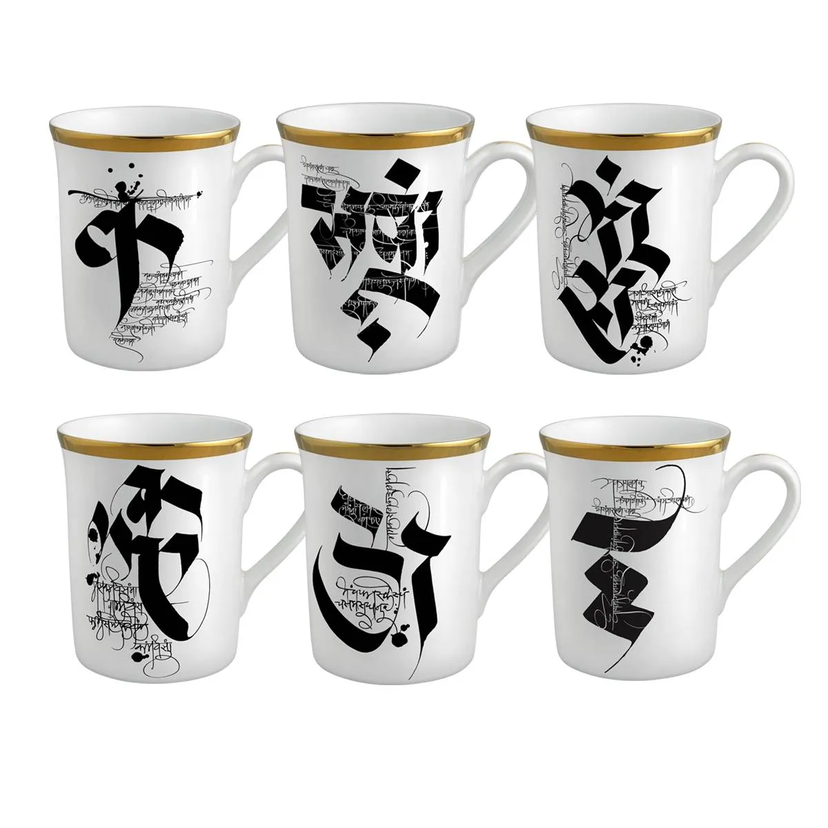 Devanagiri - Set of 6 Mugs