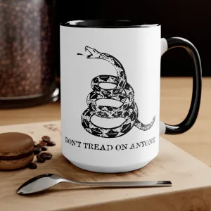 Don't Tread On Anyone Mug (2 Sizes, 3 Colors)