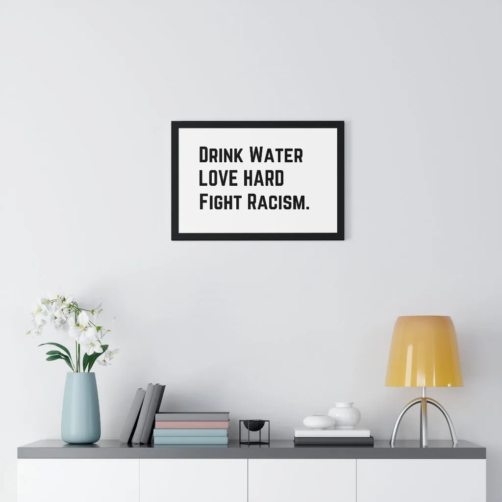Drink Water Premium Framed Horizontal Poster
