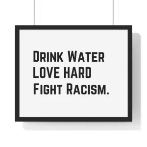 Drink Water Premium Framed Horizontal Poster