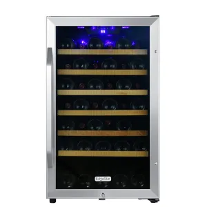 Edgestar CWF440SZ 20" Wide 44 Bottle Capacity Free Standing Wine Cooler in Stainless Steel