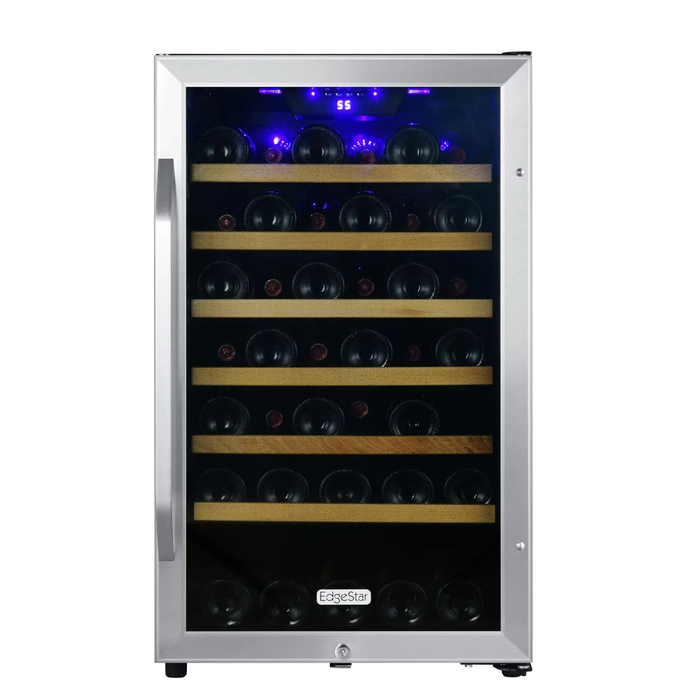 Edgestar CWF440SZ 20" Wide 44 Bottle Capacity Free Standing Wine Cooler in Stainless Steel