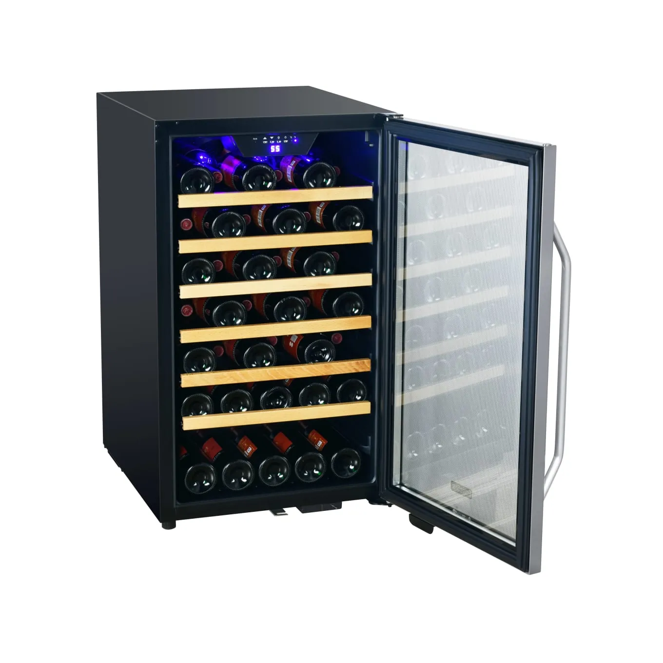 Edgestar CWF440SZ 20" Wide 44 Bottle Capacity Free Standing Wine Cooler in Stainless Steel