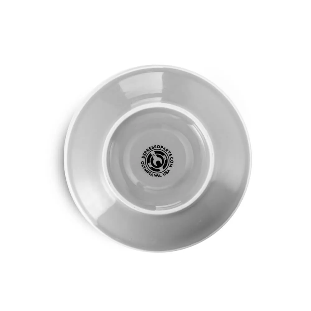 Espresso Parts Porcelain Espresso Cup & Saucer - Gray (2oz/70ml)