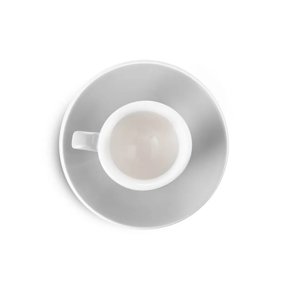 Espresso Parts Porcelain Espresso Cup & Saucer - Gray (2oz/70ml)