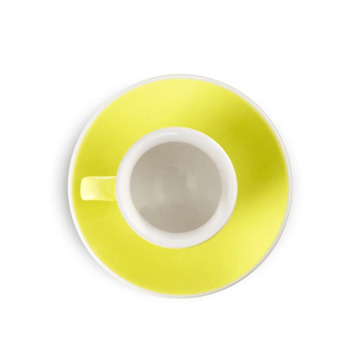 Espresso Parts Porcelain Espresso Cup & Saucer - Yellow (2oz/70ml)