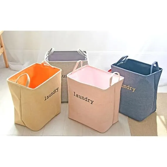 Eva Collapsible Laundry Basket-Beige