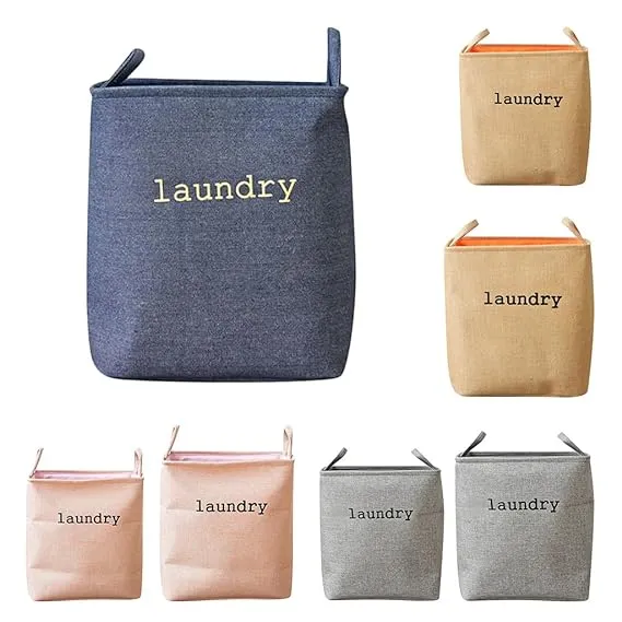 Eva Collapsible Laundry Basket-Beige