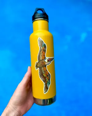 Flying Pelican Sticker