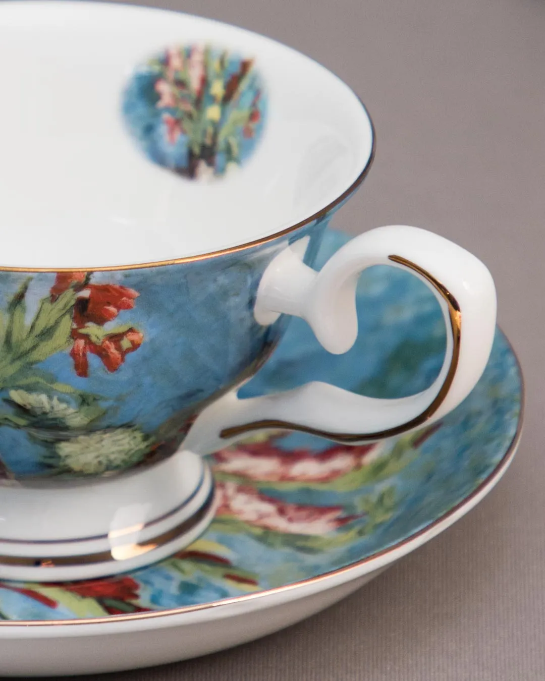 'Gladiolus' Vincent Van Gogh Painting Cup & Saucer
