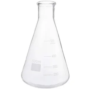 Glass Flask: 4 x 7.08 Inches, 500mL