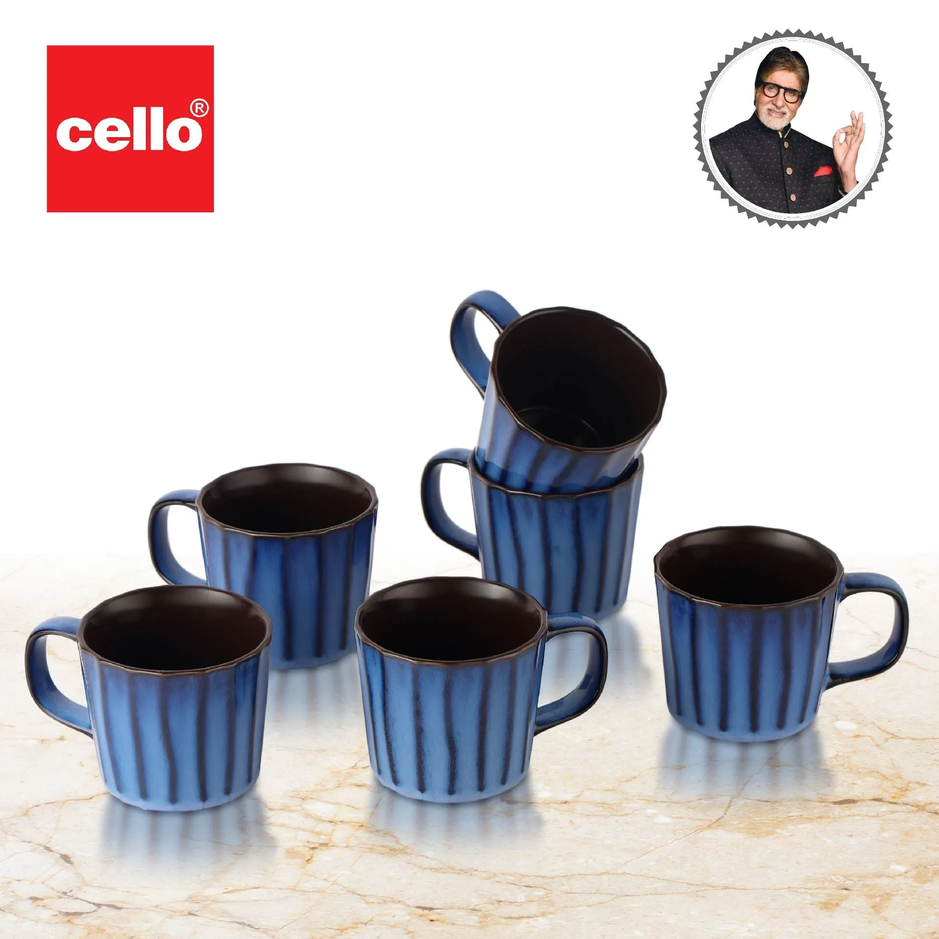 Glory 6 Pieces Ceramic Mug