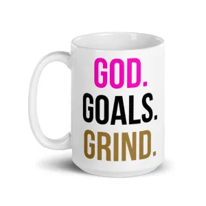 God Goals Grind Mug