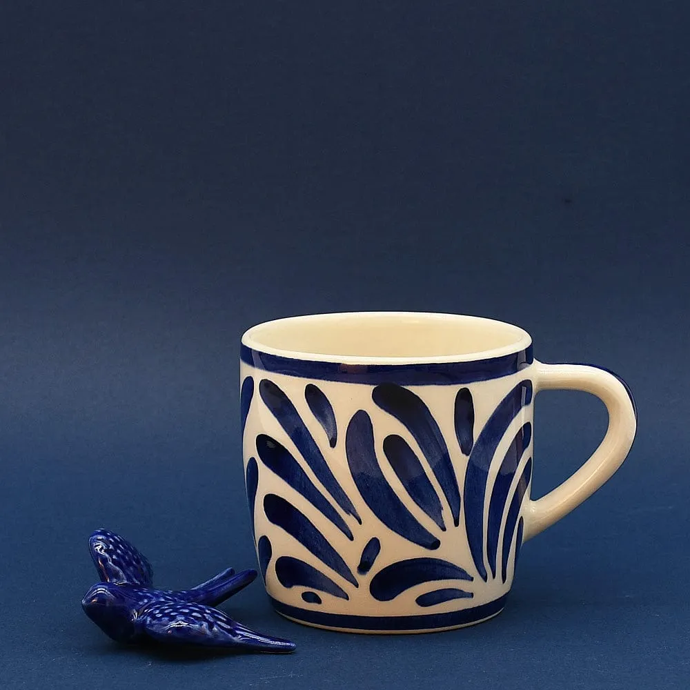 Grand mug en céramique "Andorinha" - Bleu