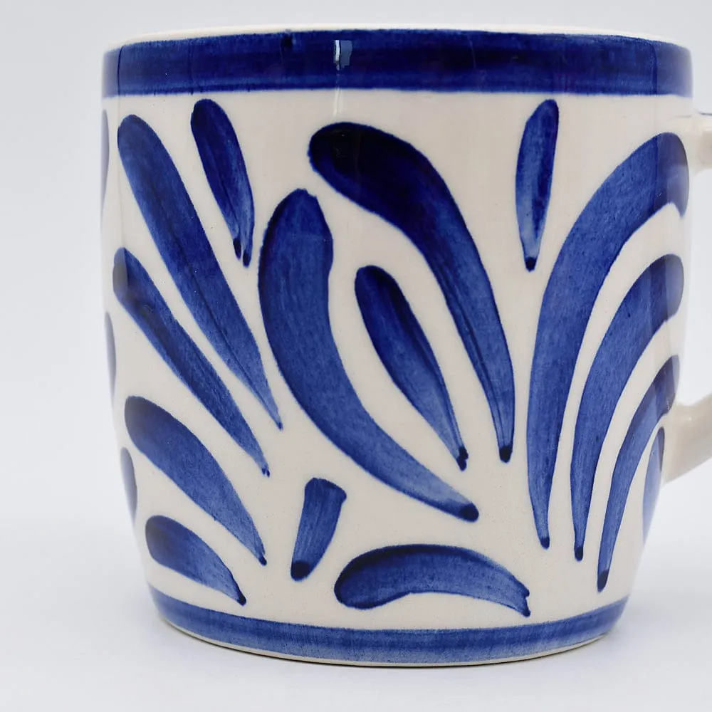 Grand mug en céramique "Andorinha" - Bleu