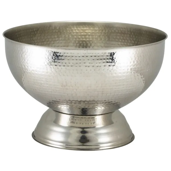 Hammered Stainless Steel Champagne Bowl 36cm - Pack 1