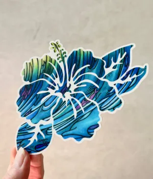 Hibiscus DolphinSticker