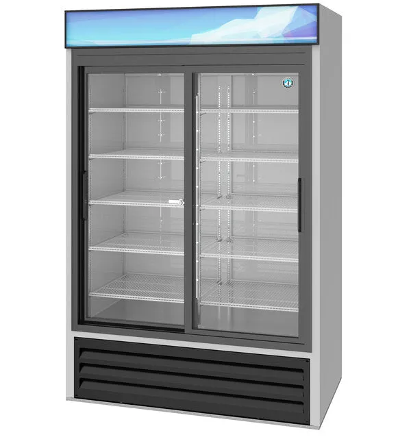 Hoshizaki RM-45-SD-HC 51" Two Section Sliding Glass Door Refrigerated Merchandiser