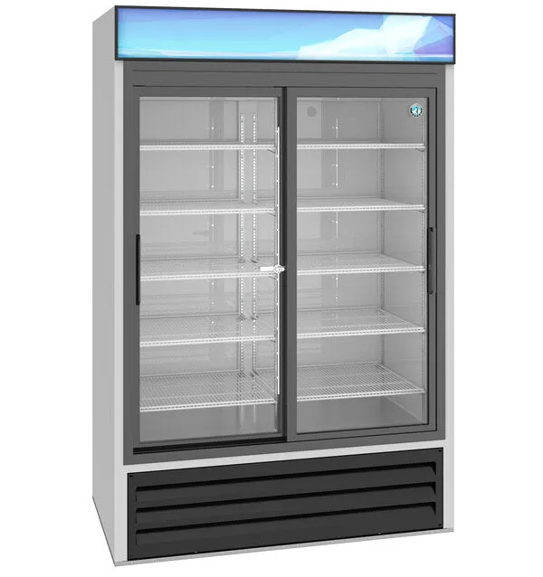 Hoshizaki RM-45-SD-HC 51" Two Section Sliding Glass Door Refrigerated Merchandiser