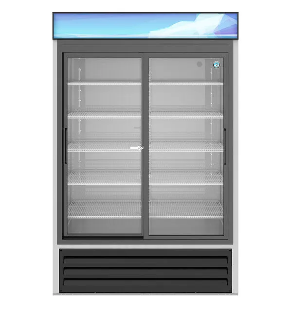 Hoshizaki RM-45-SD-HC 51" Two Section Sliding Glass Door Refrigerated Merchandiser