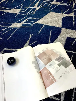 Kinfolk Reversible Rug Runner for Bedroom/Living Area/Home with Anti Slip Backing
