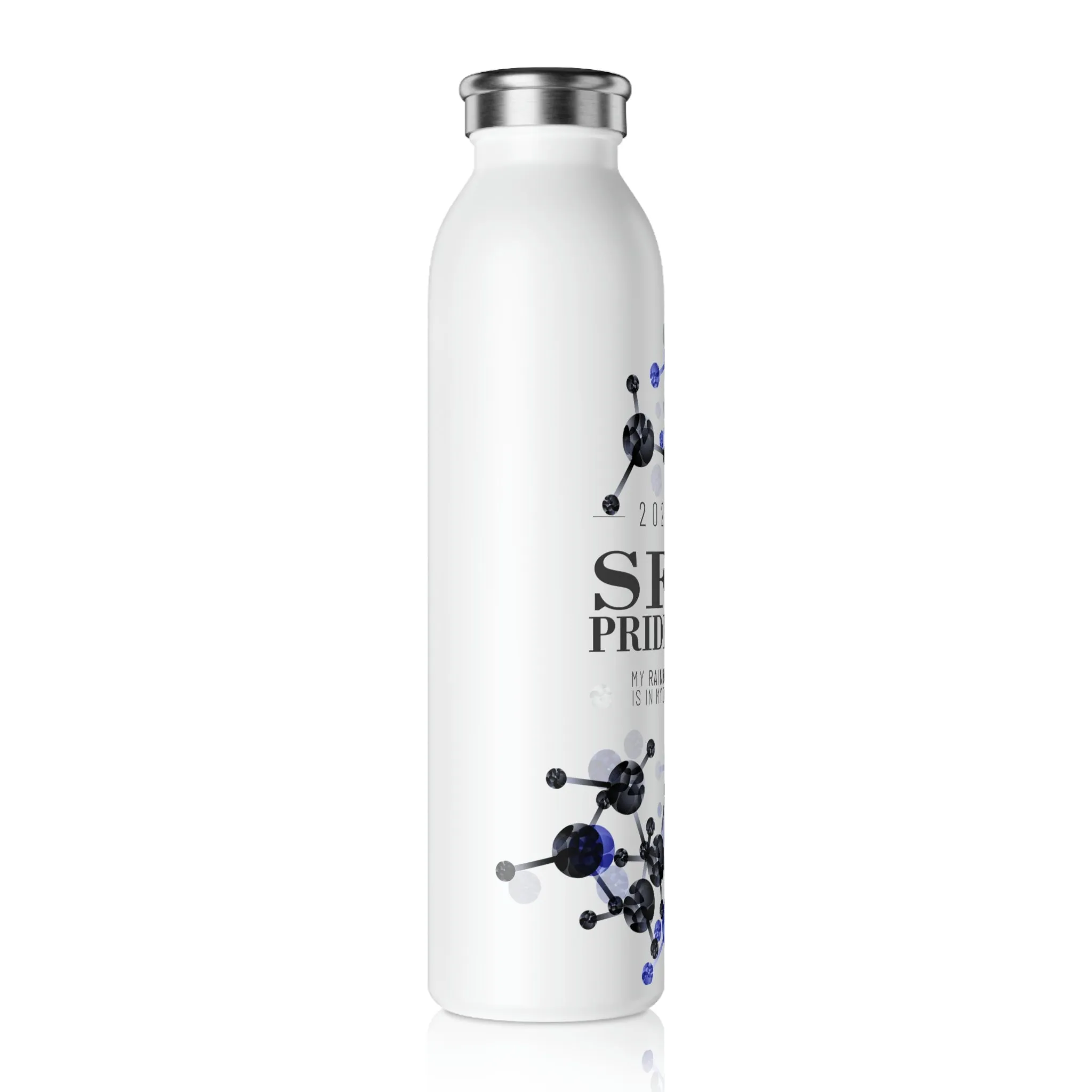 Leather Flag 2023 Pride, Slim Water Bottle San Francisco Pride - My Rainbow is In My DNA