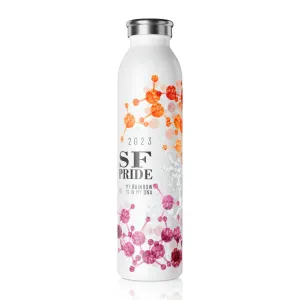 Lesbian Flag 2023 Pride, Slim Water Bottle San Francisco Pride - My Rainbow is In My DNA