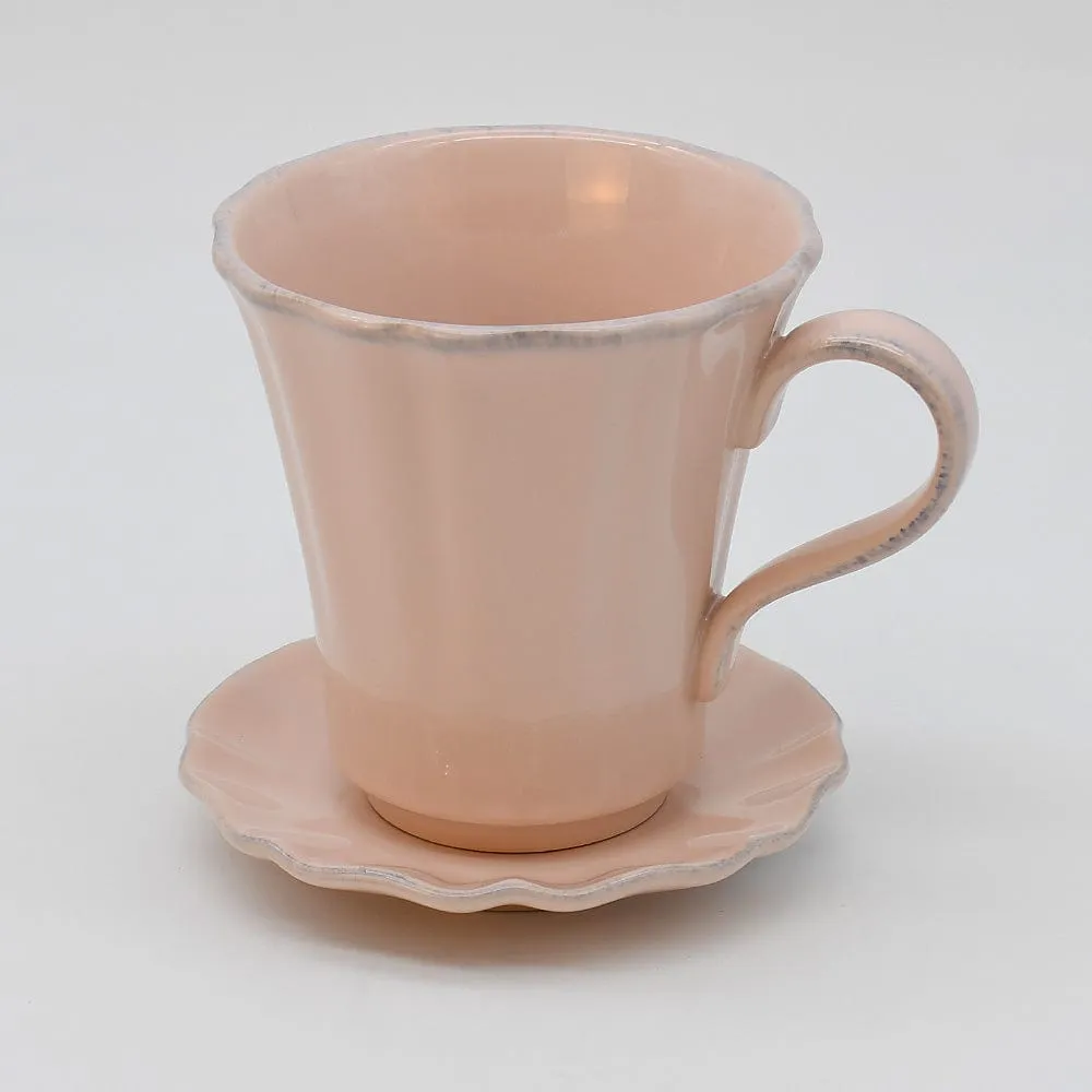 Mug en grès fin "Rosa" - Rose