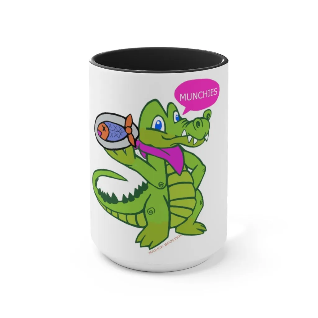 Munchies the Crocodile Accent Mug