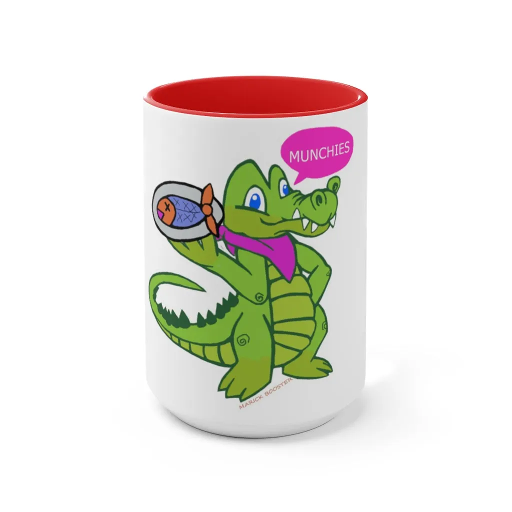 Munchies the Crocodile Accent Mug