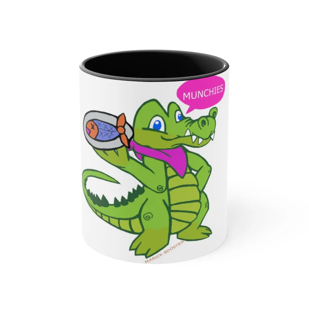 Munchies the Crocodile Accent Mug